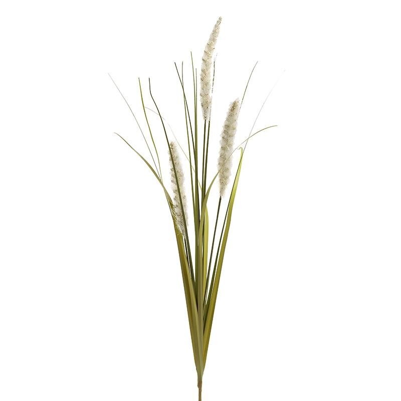 Buchet flori de camp, crem-verde 89 cm