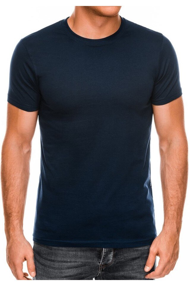 Tricou Barbati Ombre Basic, din bumbac, Albastru, L