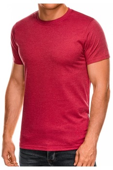 Tricou Barbati Ombre Basic, din bumbac, Rosu, L Tricou Barbati Ombre Basic, din bumbac, Rosu, L