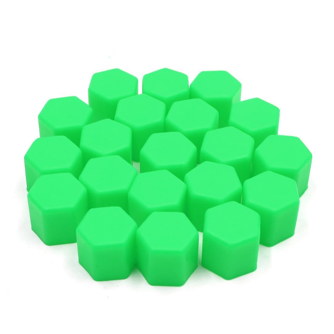 Set 20 capace silicon ornamentale pentru prezon, verde