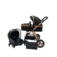 carucior 3 in 1 reversibil cu suspensie fata cu scoica si landou transformabil negru unitoys imagen 32_0_
0