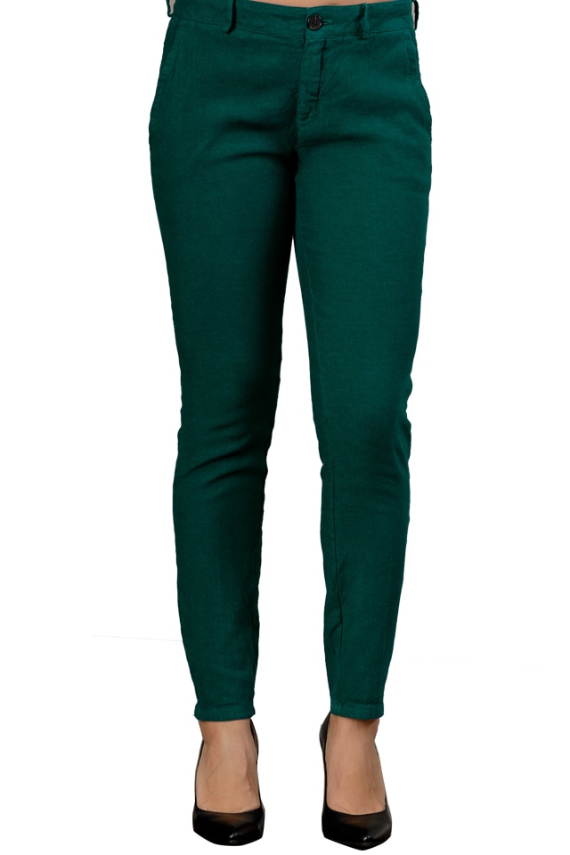 Pantalon, Ana, casual, verde