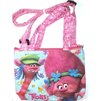 Geanta copii, Trolls, 16 x 14 x 4 cm, roz Geanta copii, Trolls, 16 x 14 x 4 cm, roz
