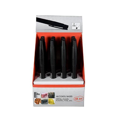 Set 12 buc marker permanent subtire,culoare neagra