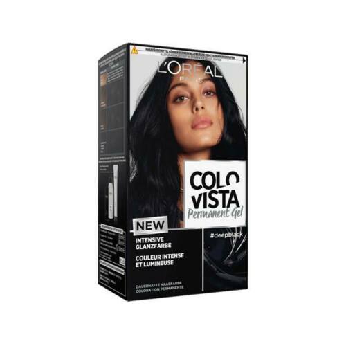 Vopsea de par Gel, L'oreal Colovista, Deepblack, 204 ml