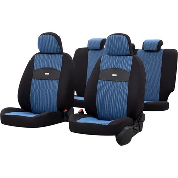 Set huse auto Otom Smart, 11 piese, albastru Set huse auto Otom Smart, 11 piese, albastru