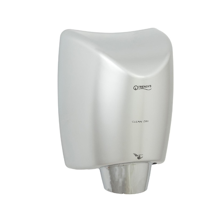 Сешоар за ръце TRENDY'S, Със сензор, Пластмасов корпус, Ниска консумация, 1100 W, Сив
