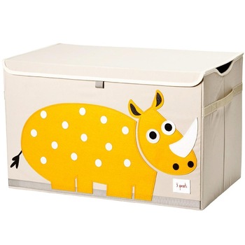 Cutie depozitare pentru camera copiilor, 3 Sprouts, Rhino, XL Cutie depozitare pentru camera copiilor, 3 Sprouts, Rhino, XL