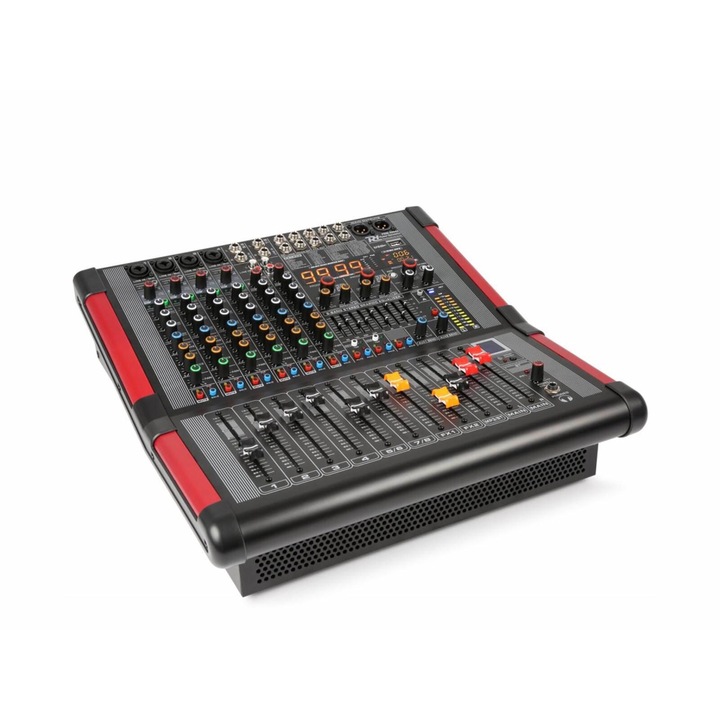 Power Dynamics PDM-S804A (2x700W) 8 csatornás zenekari keverőerősítő, Bluetooth + Effekt + REC