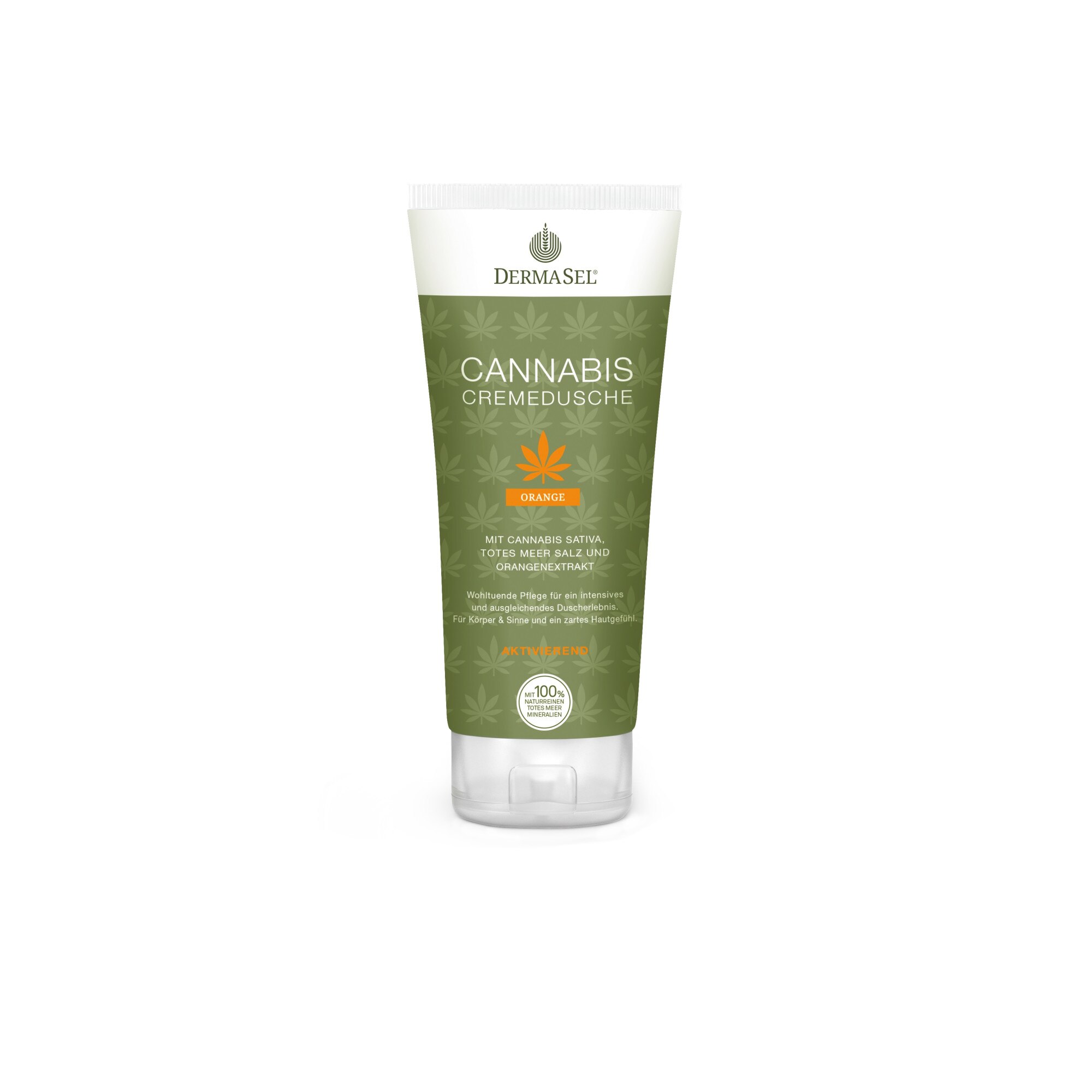 Crema de dus cu cannabis, portocale si minerale Dermasel 200 ml