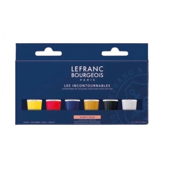 Set 6 culori acrilice Lefranc Set 6 culori acrilice Lefranc