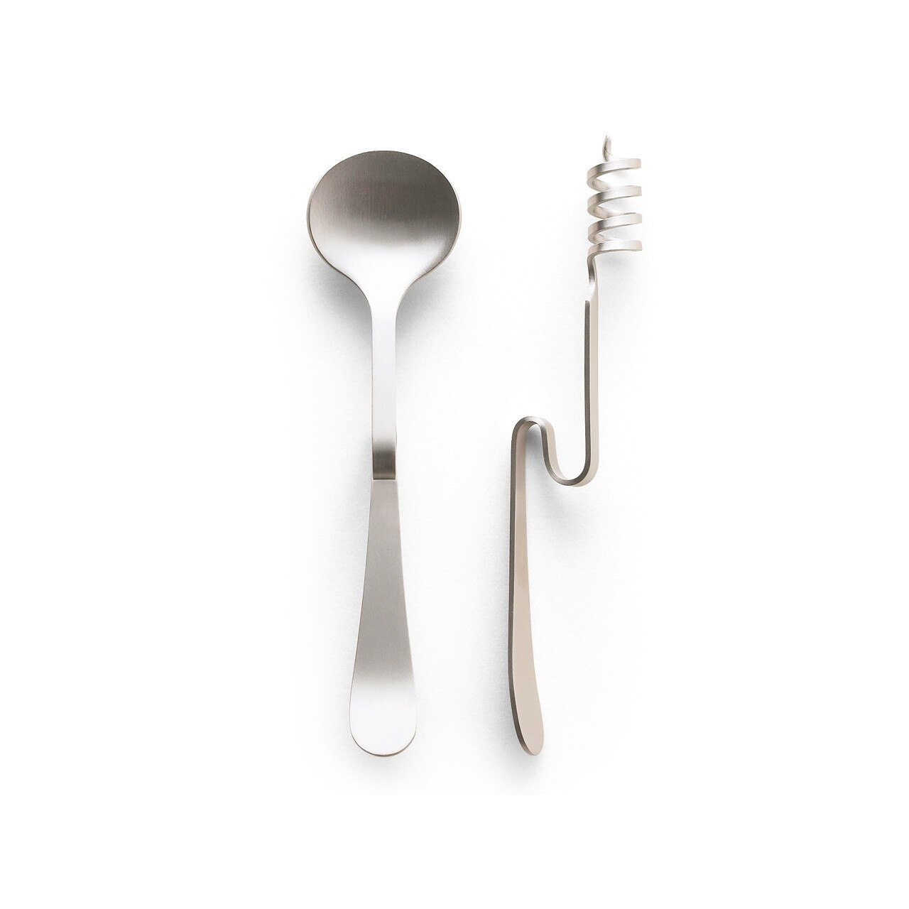 Set 2 linguri pentru gem si miere, Color Life, inox