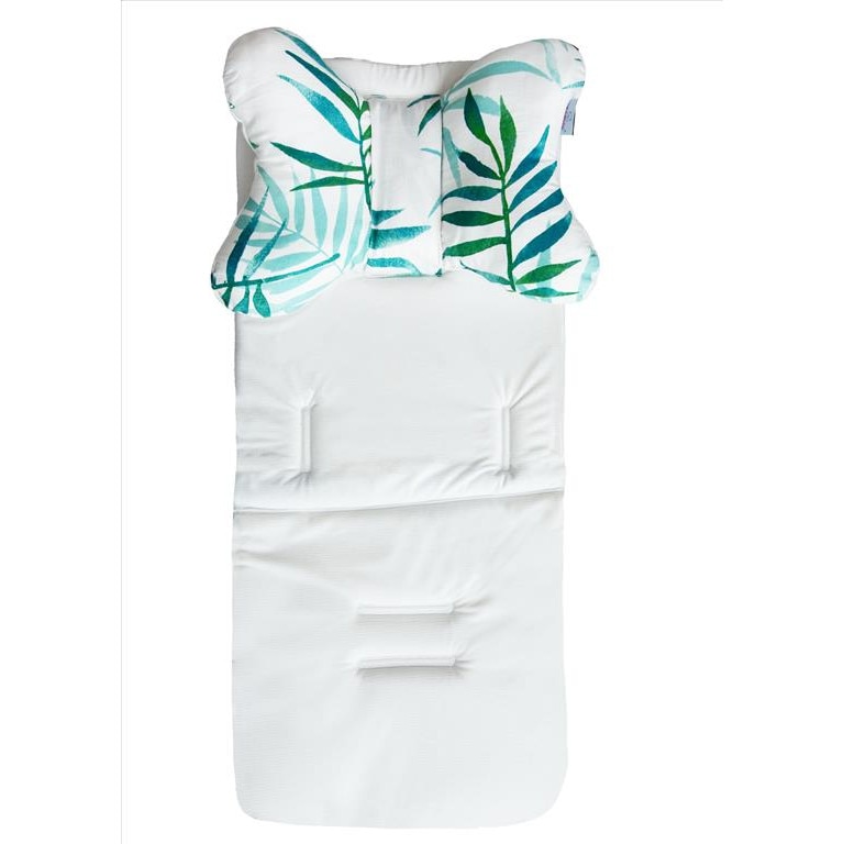 Husa carucior din spuma cu memorie si pernuta Iris Eucalipt 05