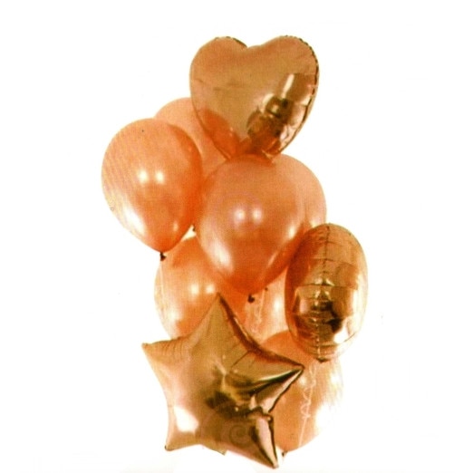 Set de 10 baloane, aranjament, roz gold