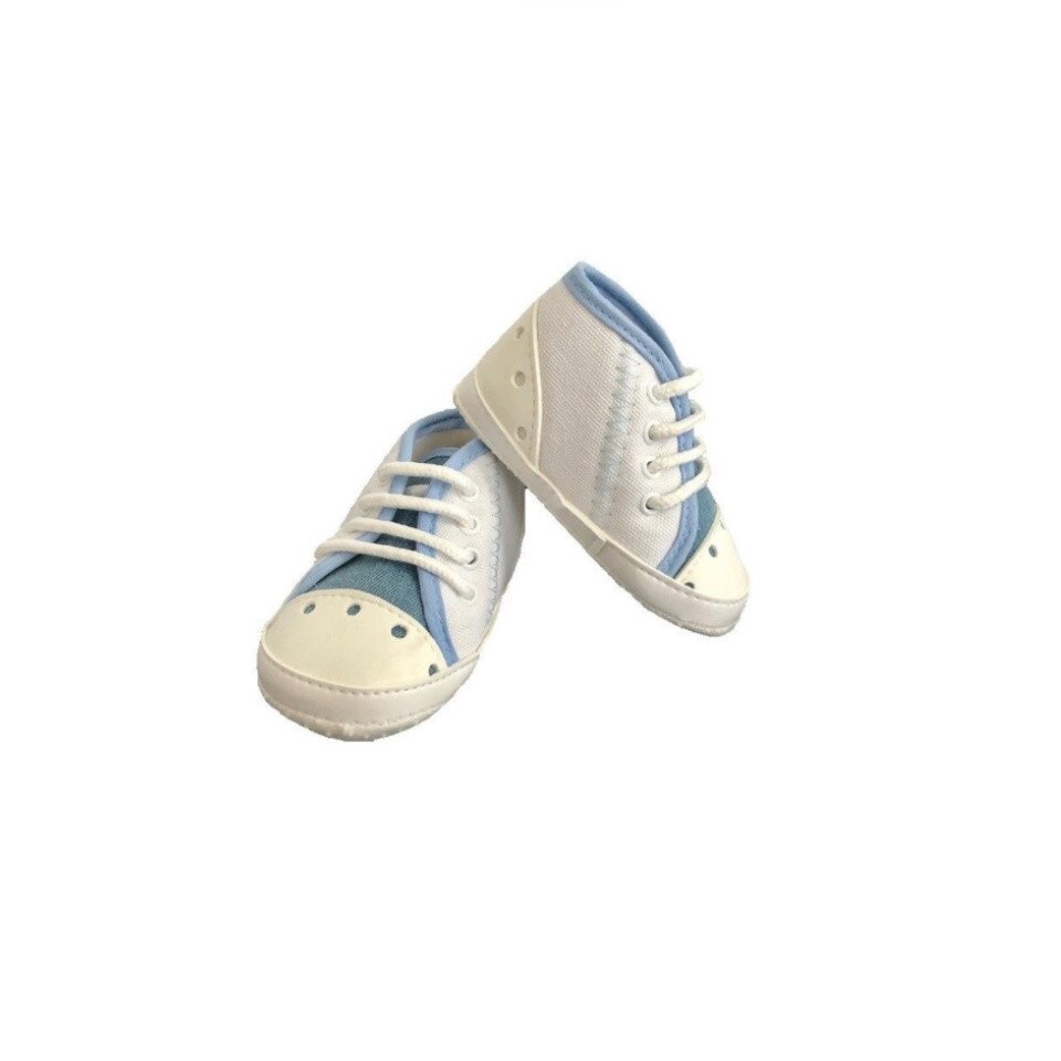 Tenesi nou-nascuti, baieti, alb cu bleu, masura 18