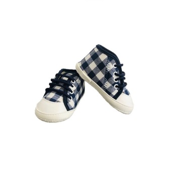 Tenesi nou-nascuti, baieti, bleumarin in carouri, masura 18 Tenesi nou-nascuti, baieti, bleumarin in carouri, masura 18