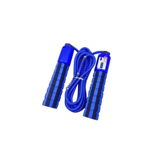 Coarda sarituri Merco JR 34 cu contor, lungime ajustabila, albastru