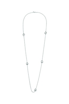 CALVIN KLEIN, Colier din otel inoxidabil cu margele decorative, Argintiu CALVIN KLEIN, Colier din otel inoxidabil cu margele decorative, Argintiu