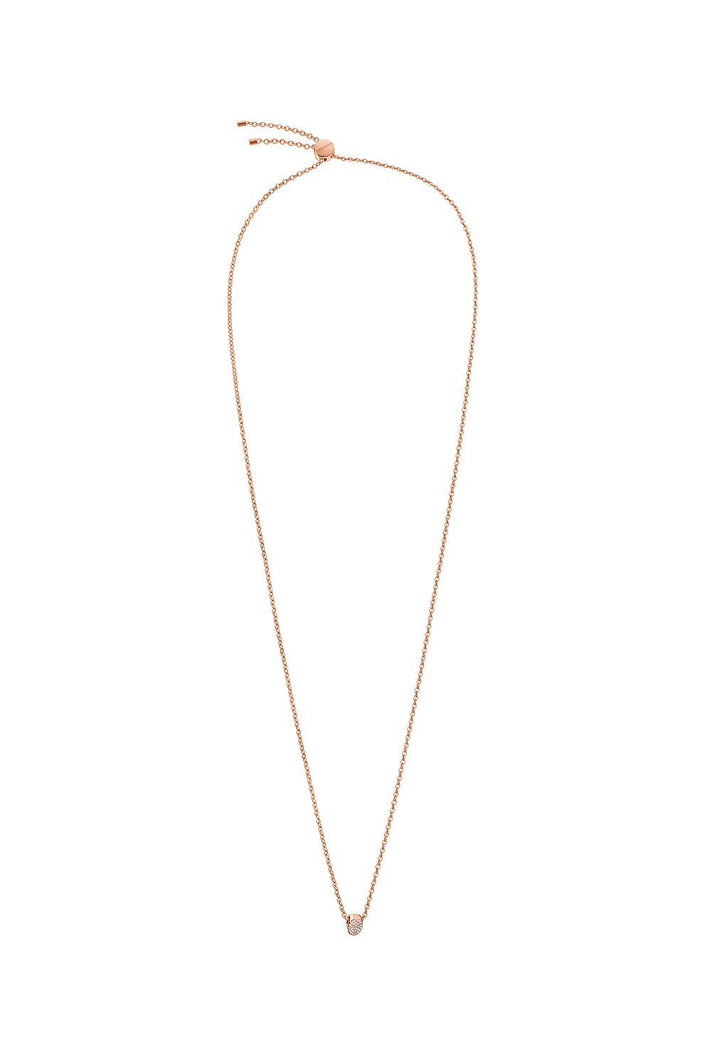 CALVIN KLEIN, Colier decorat cu cristale Brilliant, Auriu