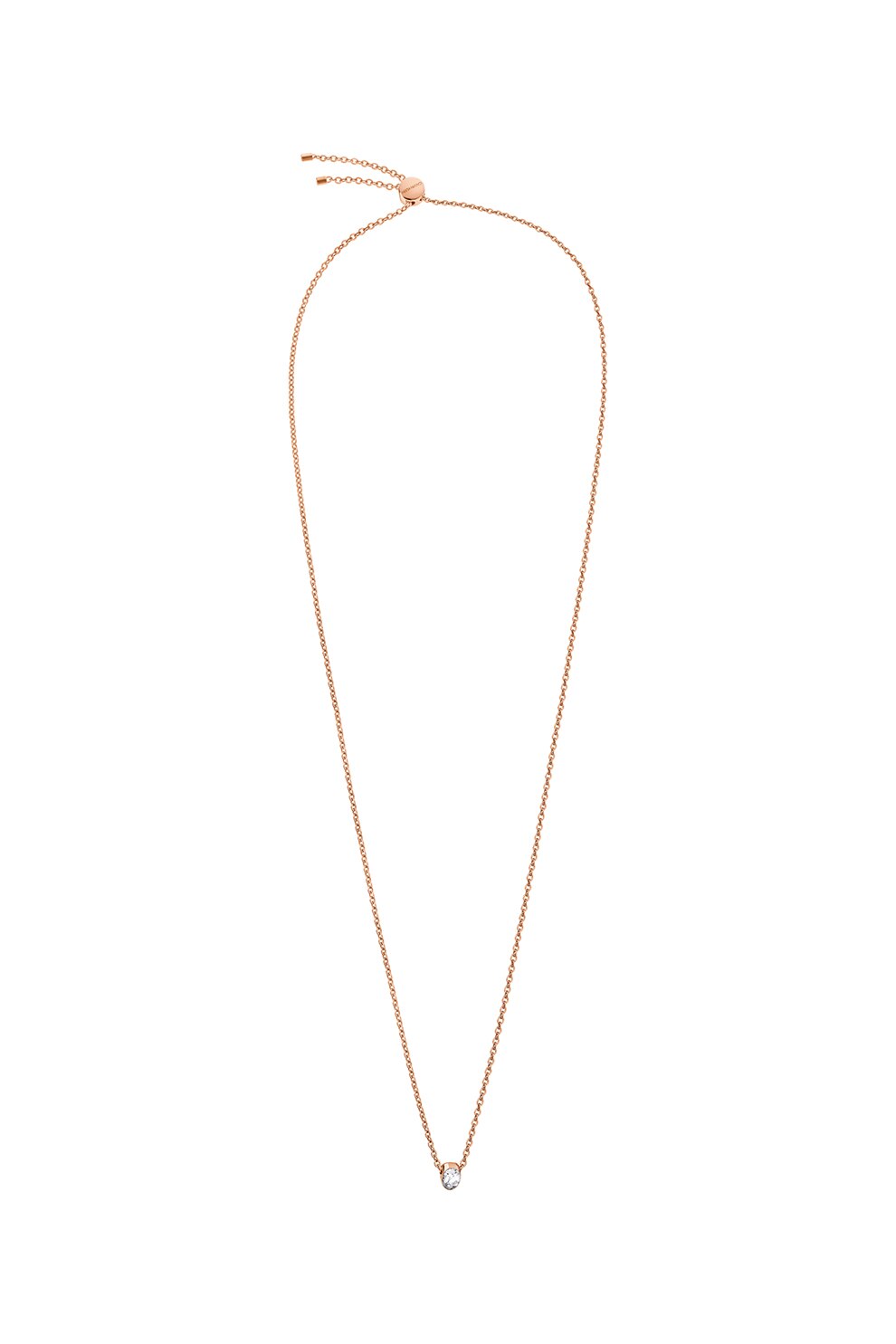 CALVIN KLEIN, Colier decorat cu cristale Brilliant, Auriu