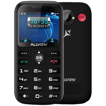 Telefon mobil Allview D3 Senior, Dual SIM, 3G, Negru Telefon mobil Allview D3 Senior, Dual SIM, 3G, Negru