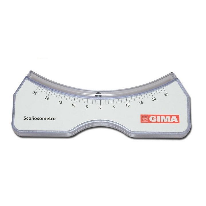Scoliometru, GIMA, Metal, portabil, Alb