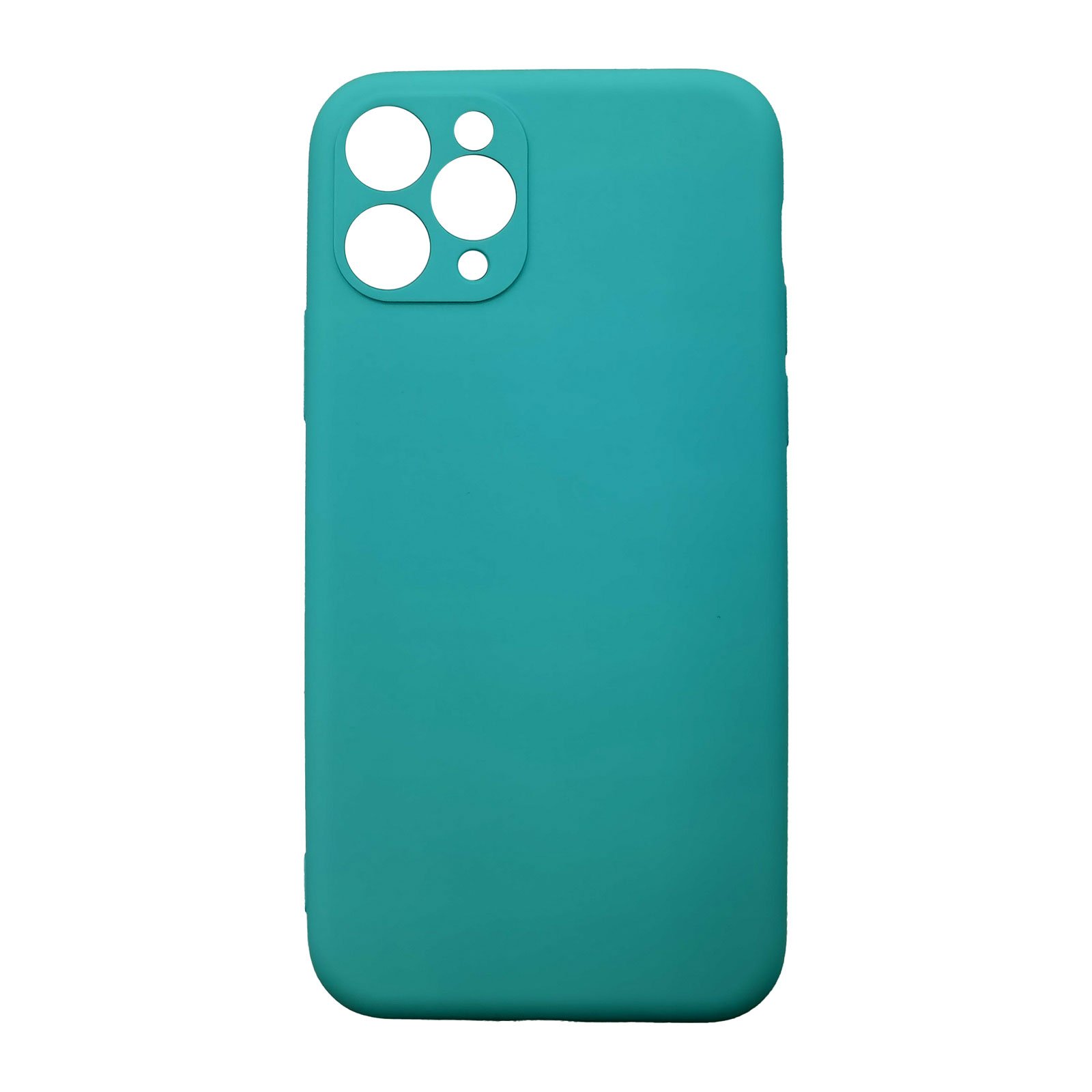 Husa silicon Apple iPhone 11 Pro model Mat cu Protectie Camera, Antisoc, TPU, Viceversa Turcoaz