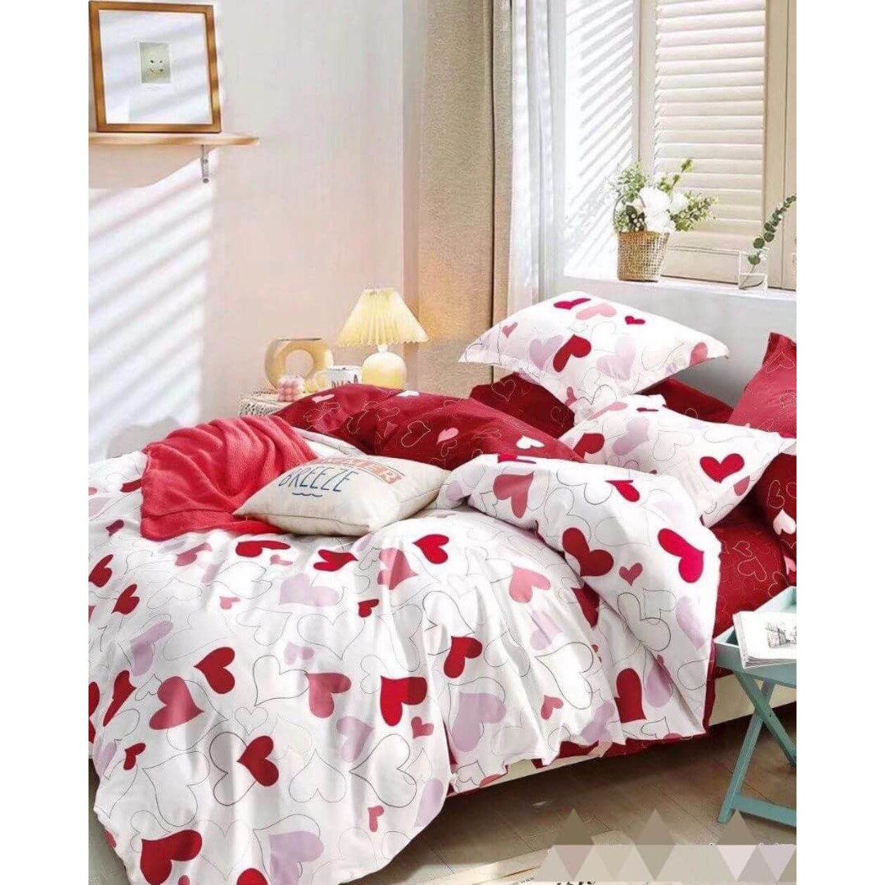 Set Lenjerie Finet Satinat, 4 Piese, Pat 1 Persoana, FNJ1-53