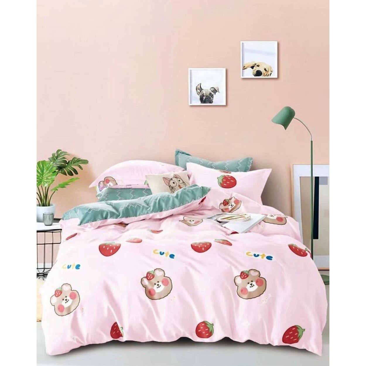 Set Lenjerie Finet Satinat, 4 Piese, Pat 1 Persoana, FNJ1-59