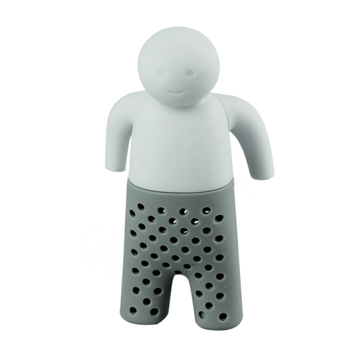 Szilikon tea infuser, szürke