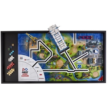 Teren de joc FIRST LEGO League, sezonul City Shaper, 2019, multicolor, + 9 ani Teren de joc FIRST LEGO League, sezonul City Shaper, 2019, multicolor, + 9 ani