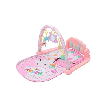 Saltea de joaca muzicala interactiva Baby Piano 5 in 1, Fetite si Baieti Centru de activitati pentru bebelusi AK6302R Saltea de joaca muzicala interactiva Baby Piano 5 in 1, Fetite si Baieti Centru de activitati pentru bebelusi AK6302R