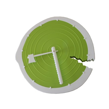 Ceas de perete trunchi copac, Techno Line, Verde Ceas de perete trunchi copac, Techno Line, Verde