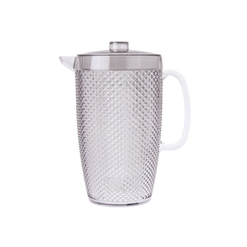 Carafa cu capac, Diamond, Color Life, 2.5 L, plastic, argintiu Carafa cu capac, Diamond, Color Life, 2.5 L, plastic, argintiu