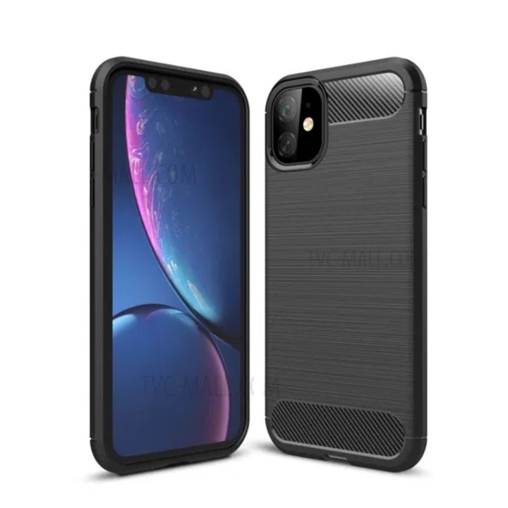 Удароустойчив карбонов кейс за iPhone 11 PRO, Черен