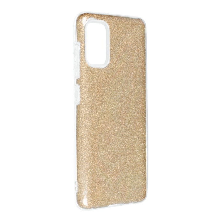 Forcell Shining szilikon hátlapvédő telefontok - Samsung Galaxy A41, Arany