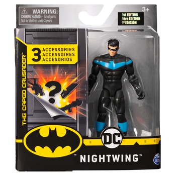Figurina Nightwing 10cm Cu 3 Accesorii Surpriza Figurina Nightwing 10cm Cu 3 Accesorii Surpriza