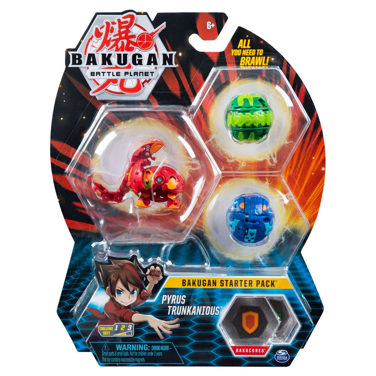 Figurine Bakugan Starter Pack - Pyrus Trunkanious