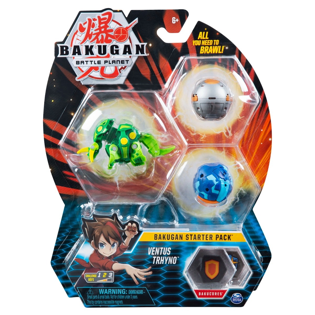 Figurine Bakugan Starter Pack - Ventus Trhyno