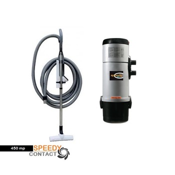 Aspirator centralizat Speedy 450 mp, set perii + furtun de 9 m, fara kit de instalare Aspirator centralizat Speedy 450 mp, set perii + furtun de 9 m, fara kit de instalare