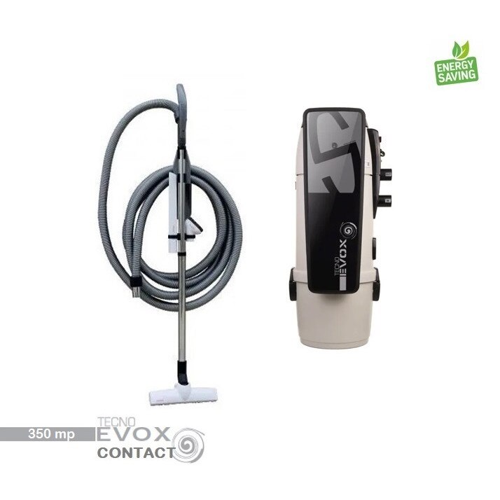 Aspirator centralizat Tecno Evox 350 mp, set perii + furtun de 9 m, fara kit de instalare
