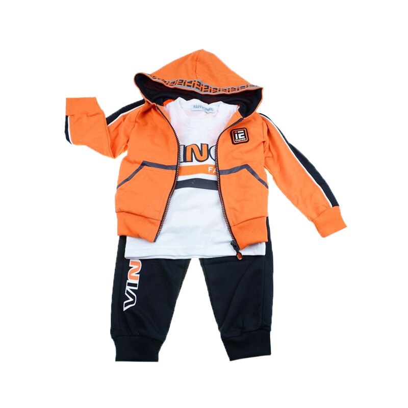 Compleu 3 piese pentru bebelusi Happy House WB-2799-P, Multicolor