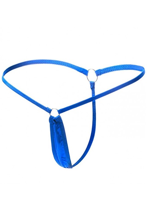 Гащички с ниска талия Микро бикини Танга Прашка, Син