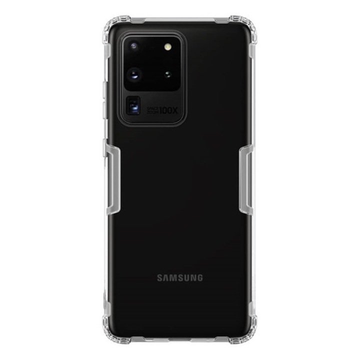 Nillkin nature szilikon mobiltelefon tok, ütésállóság, légpárnás sarok, 0.6mm, ultravékony, átlátszó, kompatibilis: Samsung Galaxy S20 Ultra 5G, SM-G988B, / Galaxy S20 Ultra, SM-G988F
