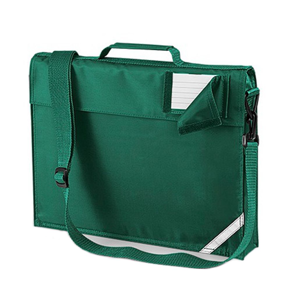 Geanta pentru carti Quadra Junior culoare verde