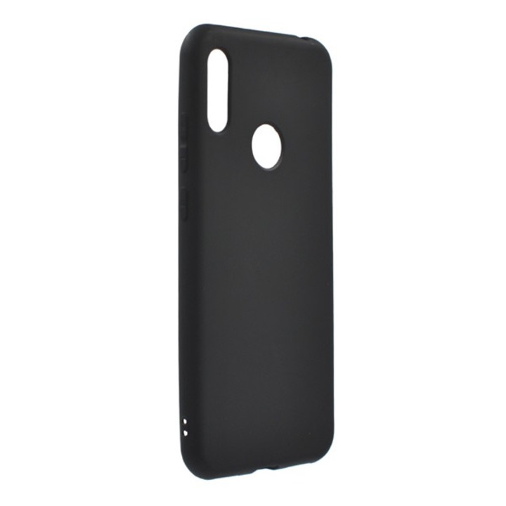 Szilikon hátlapvédő telefontok (matt) Fekete [Honor 8A (Play 8A), Huawei Y6s (2019)]