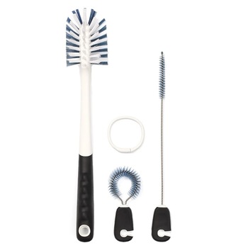 Set 3 perii pentru curatarea biberoanelor si a tetinelor BabyOno 736N, Negru Set 3 perii pentru curatarea biberoanelor si a tetinelor BabyOno 736N, Negru