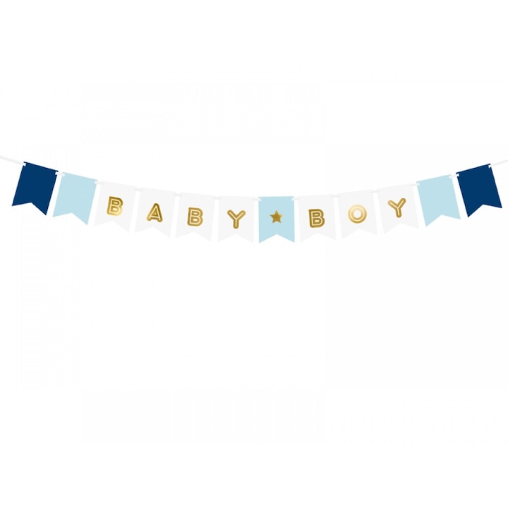 Banner Baby Boy, Deco, Multicolor, 15 x 160 cm