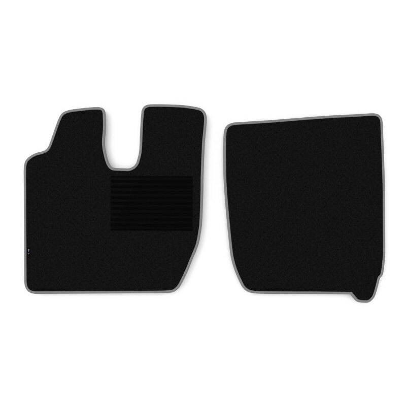 Set 2 covorase camion F-Core, velur, pentru IVECO EUROSTAR, 1993-2002, Negru - Gri