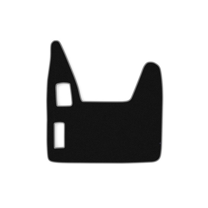 Covoras central cabina camion F-Core, velur, pentru DAF XF 95, transmisie manuala, 2002-2006 , Negru - Gri